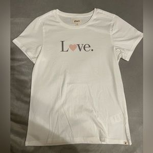 Pact Women's Organic Cotton "Love." T-shirt Small NWOT